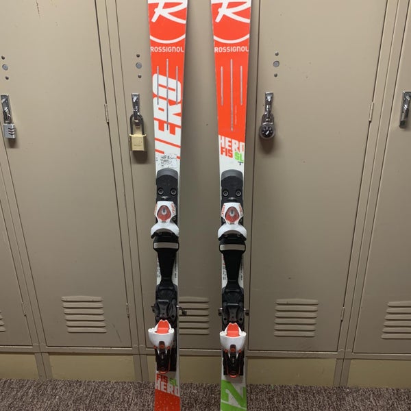 Used Racing Hero FIS SL Pro With Bindings Max Din 15 Skis