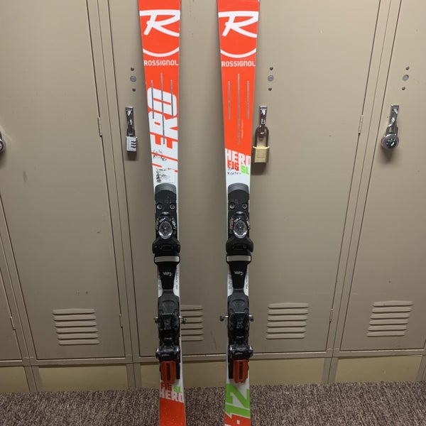 Used Racing Hero FIS SL Pro With Bindings Max Din 15 Skis
