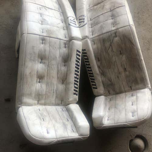 White Senior 35" Warrior Ritual G3 Goalie Leg Pads