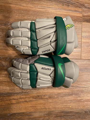 Gray Used Player's Nike Vapor 13" Lacrosse Gloves