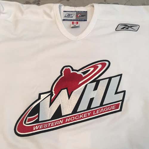 White Reebok WHL Practice Pro Stock Jersey