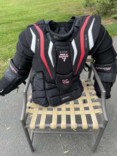 New Jersey Devils Senior Used XL Vaughn Ventus Pro LT98 Goalie Chest Protector Pro Stock