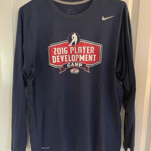 USA Hockey Development Camp Shirt Blue Adult Large