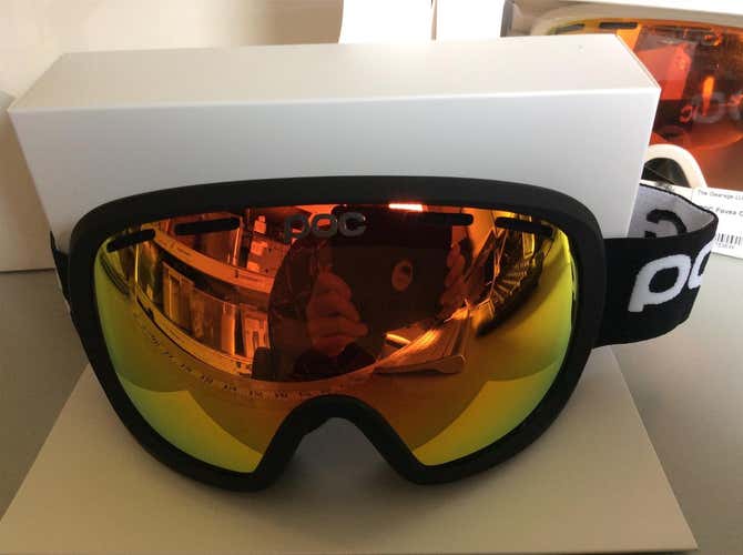 Black Unisex POC Fovea mid clarity Medium Snowboard Goggles