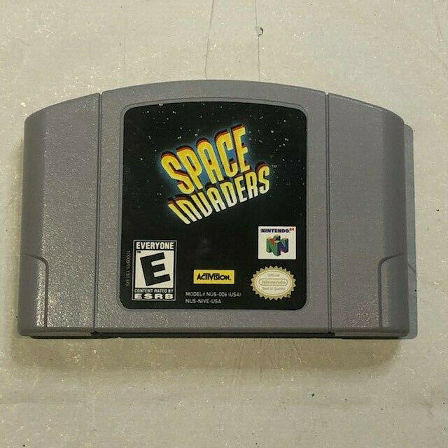Space Invaders N64 Authentic Nintendo 64 Game Cart Only - Tested