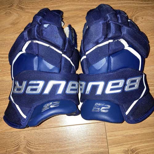 Blue Senior Bauer Supreme 2S Pro 14"  Gloves