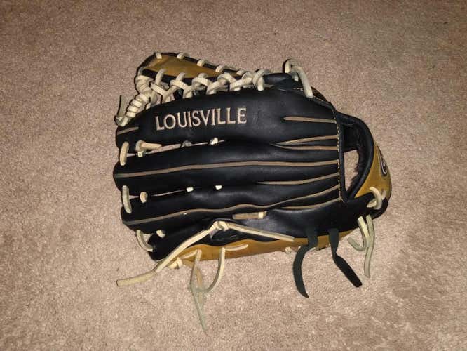 Used Adult Louisville Slugger Right Hand Throw Outfield Pro Flare Baseball Glove 12.75"