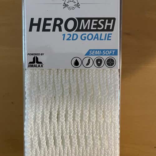 White New ECD 12D Hero Goalie Mesh