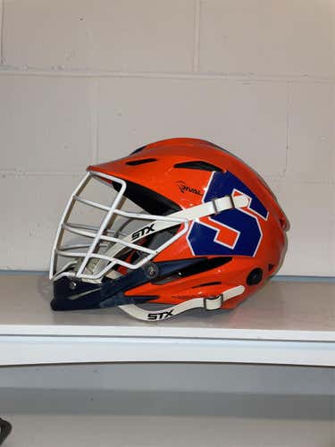 Syracuse Game Worn - STX Rival Helmet