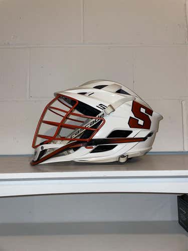 Syracuse Game Worn Used Cascade S Helmet