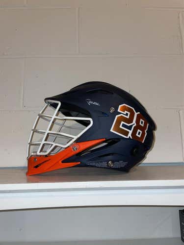 Syracuse Game Worn - Used STX Rival Helmet