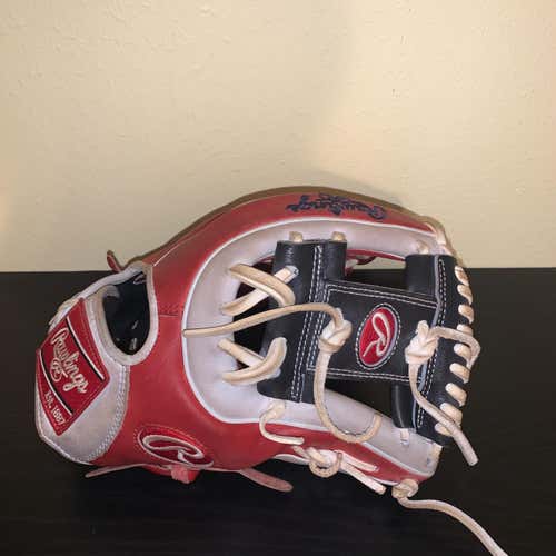 Red High School/College Infield Heart of the Hide 11.5" Baseball Glove