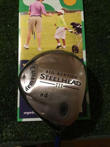 Callaway Big Bertha Steelhead III 4 Wood Grafalloy Blue Stiff Graphite Shaft