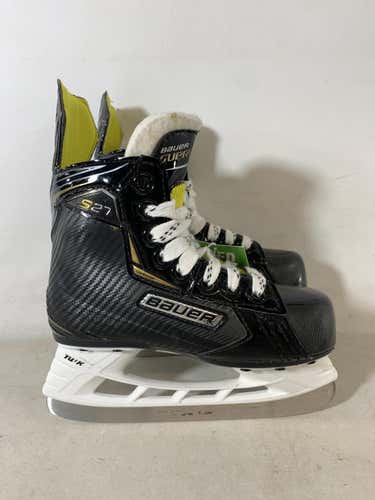 Used Bauer S27 Ice Hockey Skates Size Youth 12