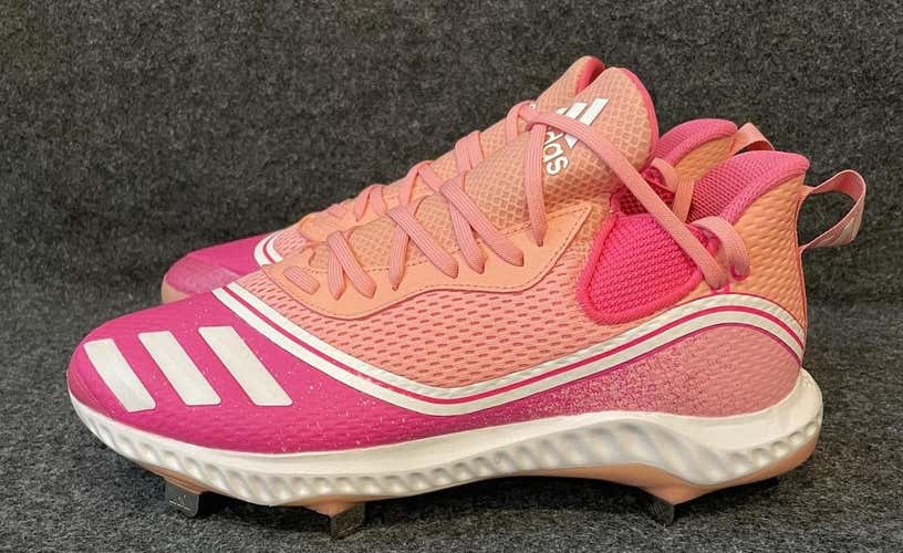 Men’s Adidas Icon V Boost Pink ‘Breast Cancer’ Baseball Cleats FW5543  Size 9.5