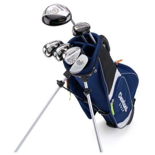 Used Junior Cleveland Right Handed CGJ Medium Clubs (Full Set) Uniflex 6 Pieces