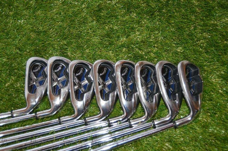 Callaway	X18 Pro Series	Iron Set	Right Handed	37.25"	Steel	Stiff	New Grip
