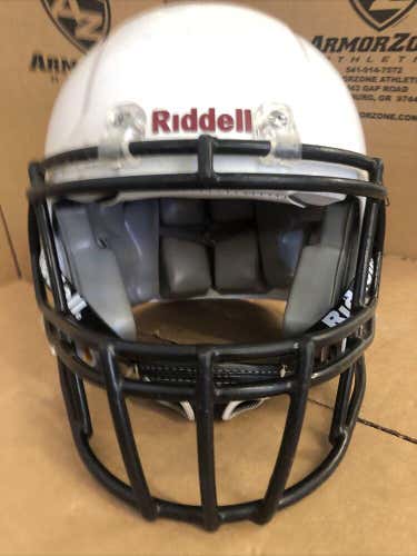 USED RIDDELL YOUTH EDGE FOOTBALL HELMET - XL - WHITE