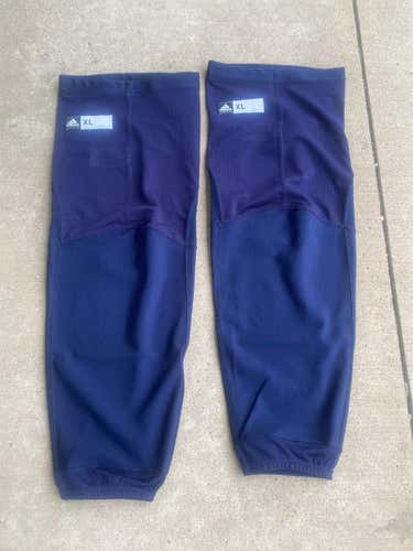 Used Buffalo Sabers Stock Blue Senior XL Adidas Pro Stock Practice Socks