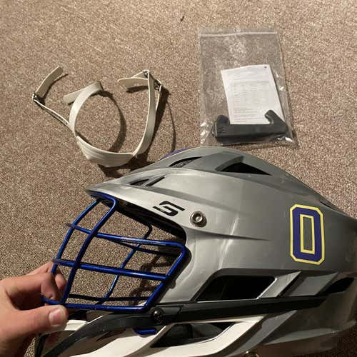 Brand New Gray + Blue - Youth + Adult Player's Cascade S Helmet
