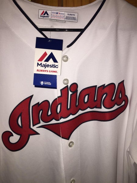 NEW WHITE CLEVELAND INDIAN JERSEY size XL #12 LINDOR