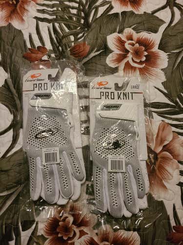 2 New Youth Large Lizard Skins Pro Knit Batting Gloves