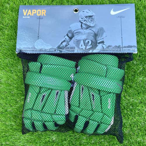 Green New Player's Nike Vapor 13" Lacrosse Gloves