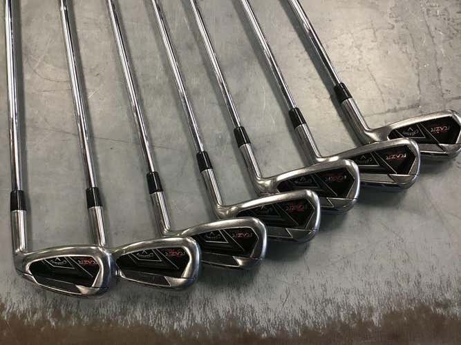 Used Callaway Razr Tour 4i-gw Aw Steel Uniflex Golf Iron Or Hybrid Sets