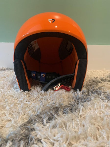 Orange Used Medium/Large Briko Vulcano FIS Helmet FIS Legal
