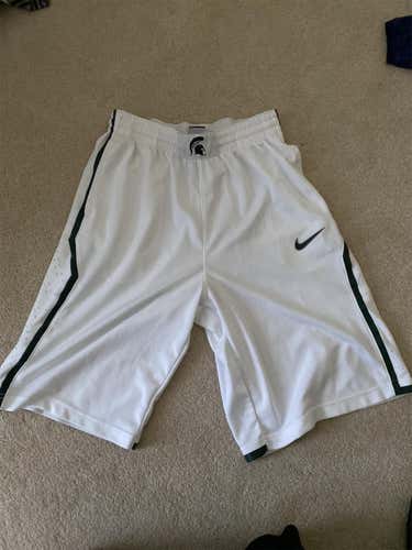 Michigan State White Adult Large Nike Shorts