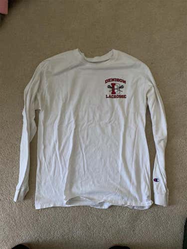 Denison Lacrosse White Adult Large Other Shirt