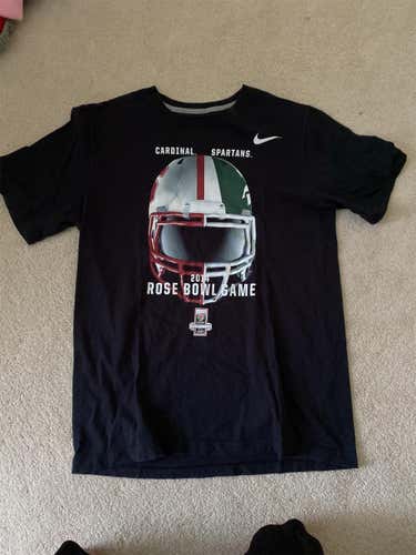 Rose Bowl Stanford/Michigan State Black Adult Medium Nike Shirt
