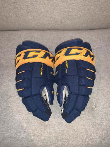 Blue And Yellow Senior CCM 4R Lite 14"  Gloves