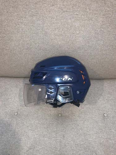 Blue Used Large CCM Tacks 710  Helmet(visor Included)