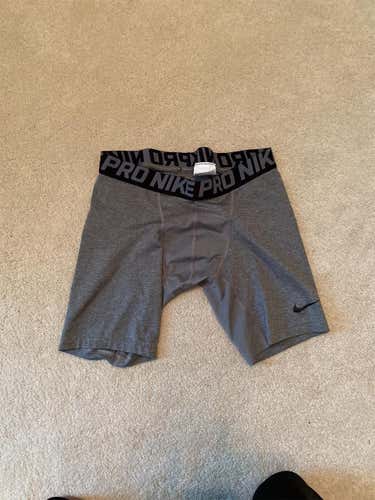 Gray Adult Large Nike Compression