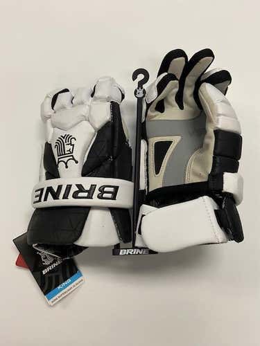Black New Brine King Superlight III Lacrosse Gloves