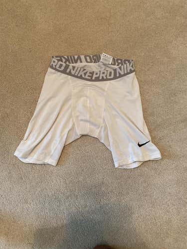 White Adult Large Nike Compression