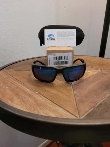 Fantail Black Men's NEW Adult Large Costa Del Mar Sunglasses