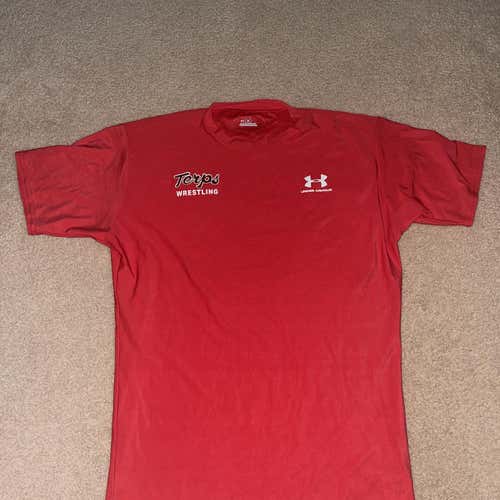 NWOT Maryland Wrestling Compression Red Under Armour Shirt size 2XL