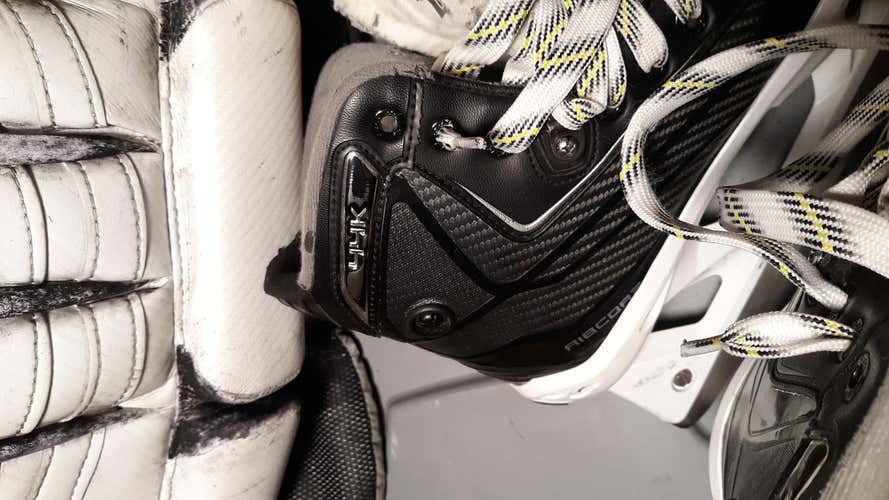 Used Senior CCM RibCor 44K Hockey Goalie Skates Regular Width Size 9.5