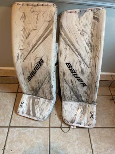 White Senior 34" Bauer 2X PRO  Goalie Leg Pads