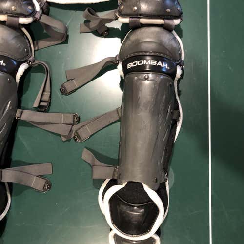 Black Youth Boombah Catcher's Leg Guard