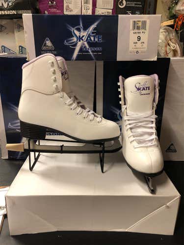 New White Jackson Ultima GS 180 Size 9 Figure Skates