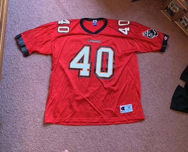 Mike Alstott Red Adult XL Champion Jersey (Size XL)