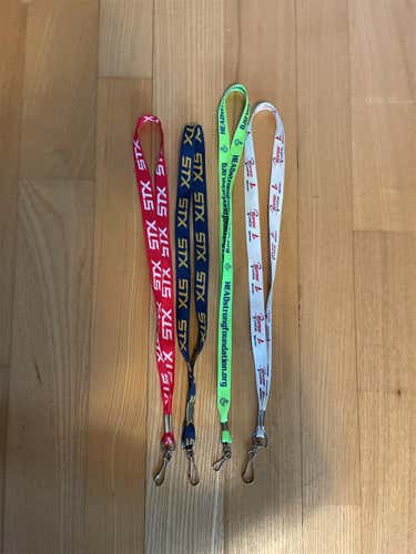 Four Lacrosse Lanyards