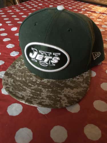 New York Jets salute to troops hat 7 1/2 Other
