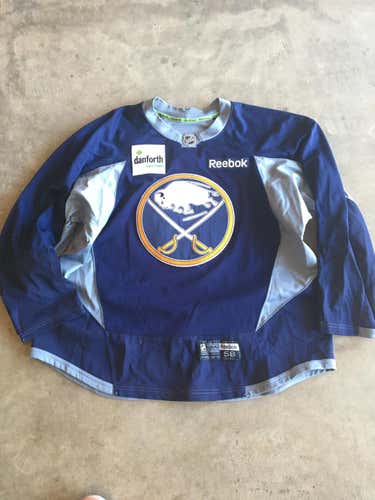 Buffalo Sabres Pro Stock Reebok Marcus Foligno Practice Jersey Made in Canada, used sz 58.