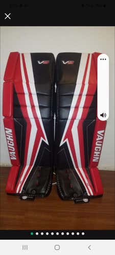 New 36+2" Vaughn Velocity V9 Pro Carbon Custom Goalie Leg Pads