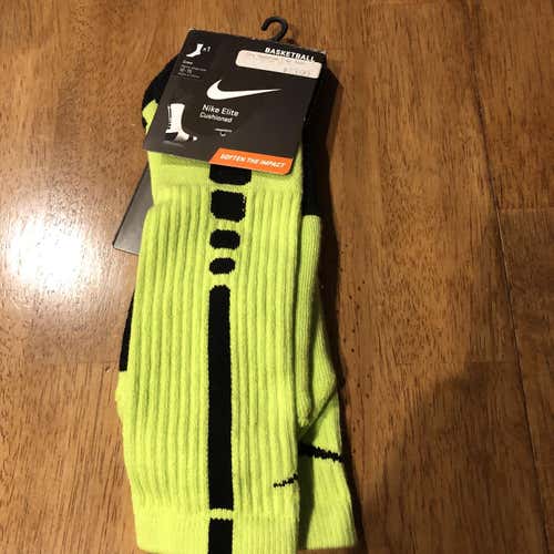 Nike Elite Socks Neon Size 12-15