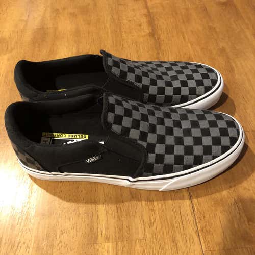 Vans Black/silver Check Size 11 (Women's 12)